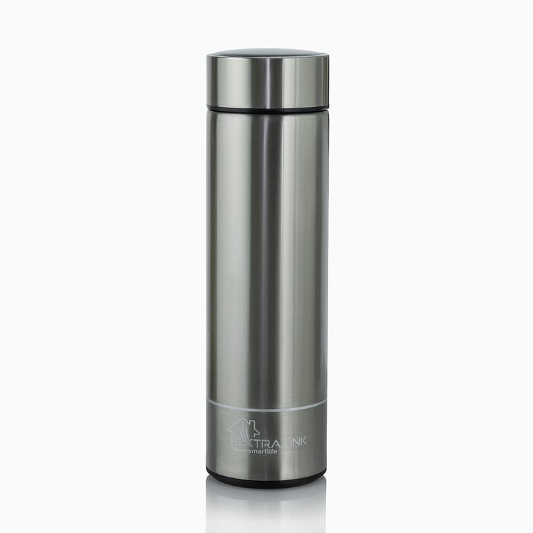 Extralink Kubek termiczny Smart Travel Mug Srebrny Termos z wyświetlaczem LED