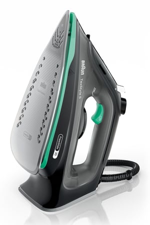 Braun TexStyle 5 SI 5277 GR Steam Iron, Ceramic Soleplate, 2700 W, Green