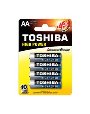 Toshiba LR6GCP BP-4 Batterie für den Hausgebrauch Einweg-AA-Alkalibatterie