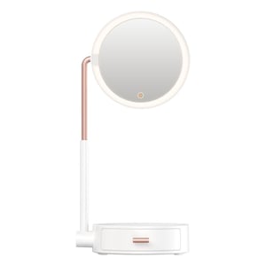 Baseus DGZM-02 Freestanding Round White Makeup Mirror