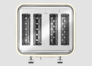Morphy Richards Verve 4-Slice 4 kaw. 1880 W Chrom, Kremowy
