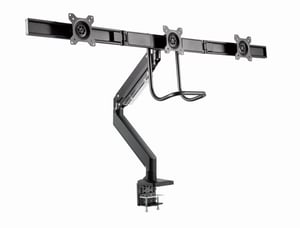 Gembird MA-DA3-03 Monitorhalterung/-ständer 68,6 cm (27") Schreibtisch Schwarz