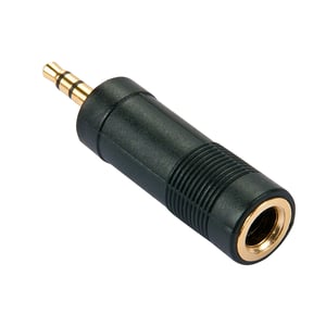 Lindy 35621 3.5mm to 6.3mm Cable Adapter, Black