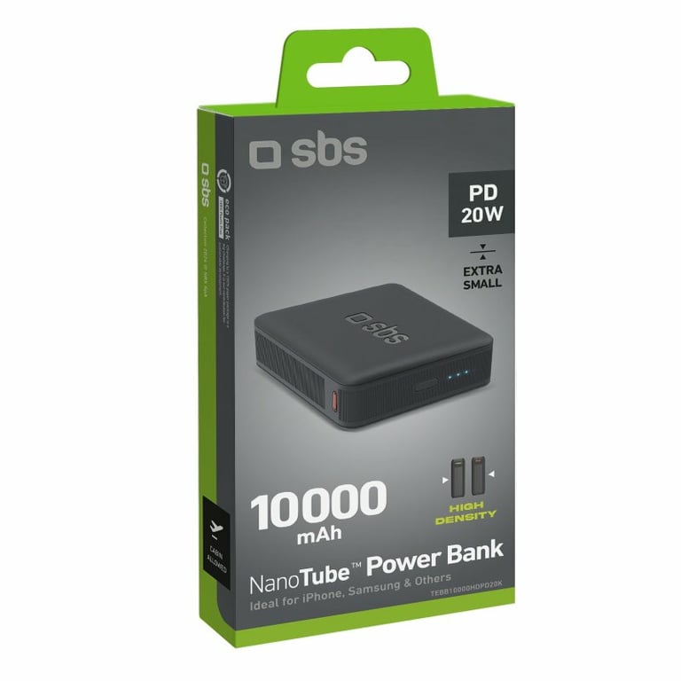 фото Зовнішній акумулятор (павербанк) SBS Mini Powerbank 10000 mAh (TEBB10000HDPD20K)