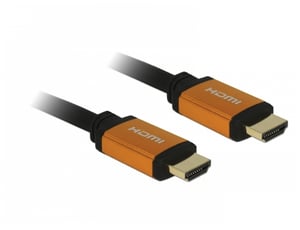 DeLOCK 85727 HDMI-Kabel 1 m, HDMI Typ A (Standard), Schwarz, Gold