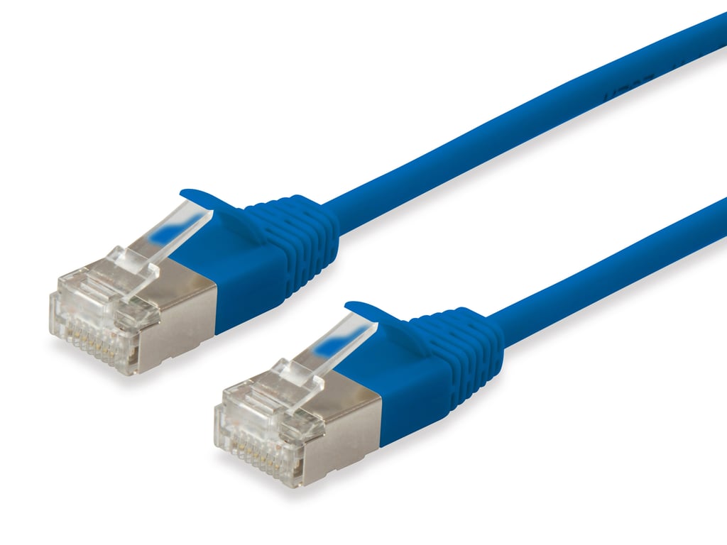 Equip 606134 kabel sieciowy Niebieski 1 m Cat6a F/FTP (FFTP)