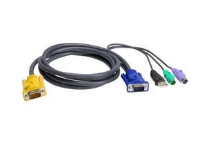 ATEN 2L-5302UP kabel KVM Czarny 1,8 m