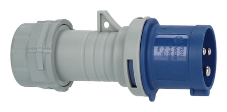 Brennenstuhl 1081010100 adapter wtyczek zasilających Niebieski, Szary