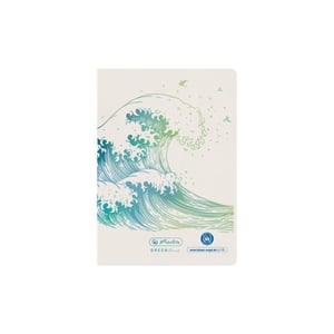 Herlitz GREENline A6 Notebook, 32 sheets, White