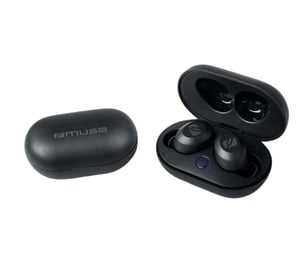 Muse M-250 TWS True Wireless Earphones Zestaw słuchawkowy Bezprzewodowy Douszny Muzyka USB Type-C Bluetooth Czarny