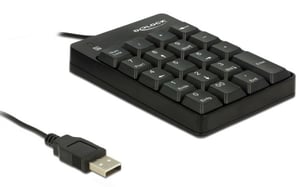 DeLOCK 12481 Ziffernblock, universell, USB, schwarz