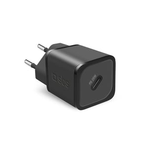 SBS TETRGAN1C20K Ladegerät für mobile Geräte: Kopfhörer, tragbarer Lautsprecher, Smartphone, Smartwatch, Tablet, blau, Wechselstrom, Schnellladung, intern