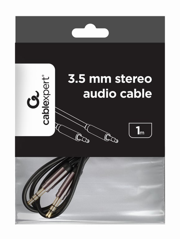 Gembird CCAP-444-1M kabel audio 3.5mm Czarny