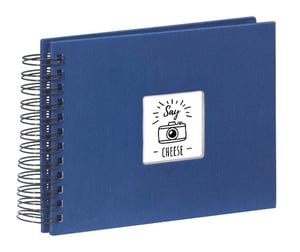 Hama Fine Art Photo Album, Blue, 50 sheets, 10 x 15 cm, spiral binding