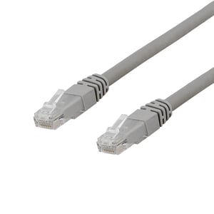 Deltaco TP-625AU Network Cable, Gray, 25 m, Cat6a U/UTP (UTP)