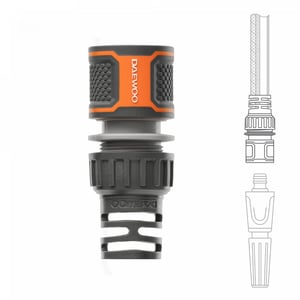 Daewoo DWC2015 Garden Hose Connectors Hose Connector Plastic Gray, Orange 1 pc.