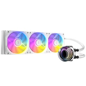 Antec Vortex Lum 360 White ARGB 12-cm-Flüssigkeitskühlungsset für den Prozessor, weiß