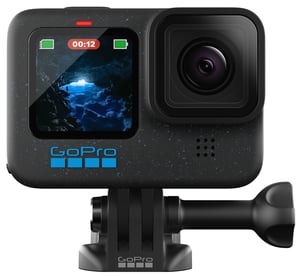 GoPro HERO12 Black sports camera, 27 MP, 5K Ultra HD, CMOS, 25.4 / 1.9 mm (1 / 1.9"), Wi-Fi, 126 g