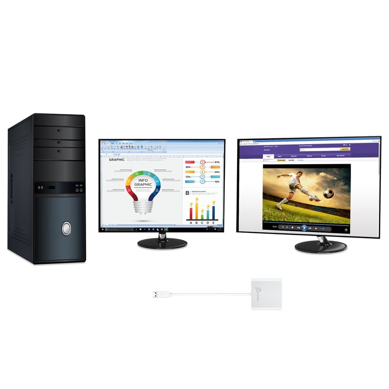 j5create JUA365 zewnętrzna karta graficzna usb 3840 x 2160 px Srebrny
