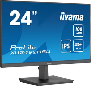 iiyama ProLite XU2492HSU-B6 monitor komputerowy 60,5 cm (23.8") 1920 x 1080 px Full HD LED Czarny