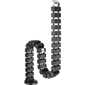 Fellowes 100136871 Desk Cable Organizer, Cable Sleeve, Black, 1 pc.