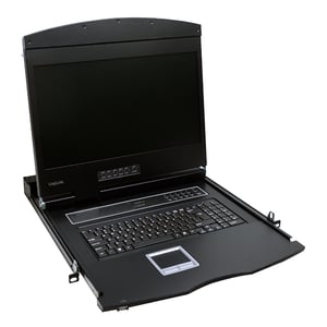 LogiLink LC902GE Rack-Konsole 47 cm (18,5") 1366 x 768 px Metall Schwarz 1U