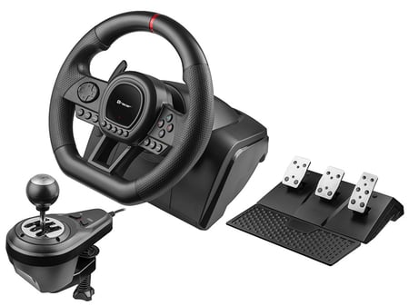Tracer SimRacer Manual Gearbox 6in1 Czarny Kierownica + pedały + dźwignia zmiany biegów Analogowy Nintendo Switch, PC, PlayStation 4, Playstation 3, Xbox One, Xbox 360