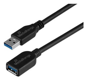 MediaRange MRCS241 USB-kabel USB 3.2 Gen 1 (3.1 Gen 1) 5 m USB A Svart