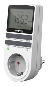 Ansmann 1260-0006 Electric Timer, White, Daily/Weekly Timer