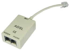 Lindy ADSL-Splitter, Netzwerkverteiler, grau