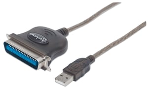 Manhattan 317016 Serielles Kabel, schwarz, 1,8 m