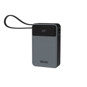 Vinnic DAMAVAND 2 Litowo-polimerowy (LiPo) 20000 mAh Ciemny Szary, Szary