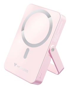 Verbatim Charge 'n' Go Magnetic Wireless Lithium-Polymer (LiPo) 10,000 mAh Wireless Charging Pink