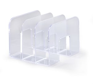 Durable 1701395400 kontorssorterare, genomskinlig
