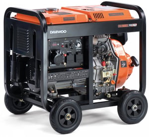 Daewoo DDAE 9000XE generator 6000 W 13,5 l diesel Svart, Orange
