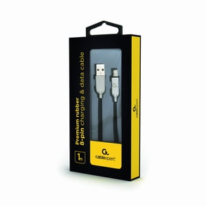 Cablexpert CC-USB2R-AMLM-1M kabel Lightning Czarny