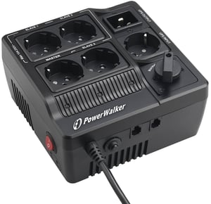 PowerWalker MBS Czarny 6 x gniazdo sieciowe 208-240 V
