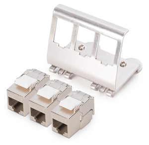 Digitus Adapter do montażu na szynie DIN z 3 modułami Keystone typu DN-93615-S