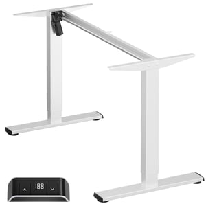 ONKRON WDF221E-W Standing Desk Frame, Electric, 2 x Legs, White
