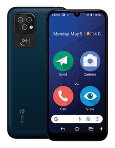 Doro 8200 15,5 cm (6,1") Android 12 4G USB Typ C 4 GB 64 GB 3000 mAh Schwarz