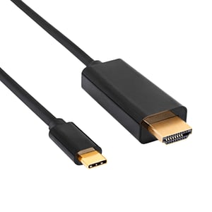 Akyga AK-AV-18 HDMI-kabel 1,8 m USB-C till HDMI typ A (standard) Svart