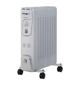 Emerio HO-105589 värmare, inomhus, vit, 2000 W, elektrisk oljevärmare för inomhusbruk