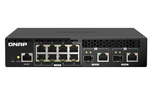 QNAP QSW-M2108R-2C Managed L2 2.5G Ethernet (100/1000/2500) Network Switch with PoE Support, Black