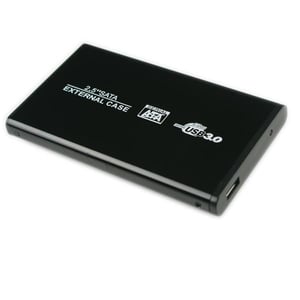 CoreParts K2501A-U3S Festplattengehäuse, schwarz, 2,5", Stromversorgung über USB