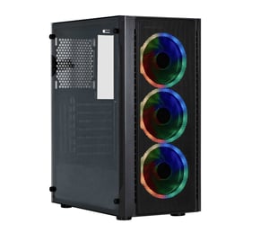 Spire SPM7022GU3-3RGB zabezpieczenia & uchwyty komputerów Midi Tower Czarny