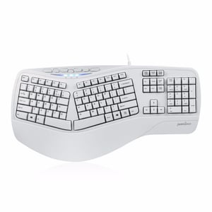 Perixx PERIBOARD-512 II klawiatura Uniwersalne USB QWERTY Angielski Biały