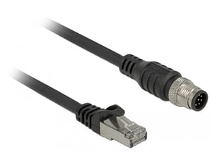 DeLOCK 84922 kabel sieciowy Czarny 1 m Cat5e S/FTP (S-STP)