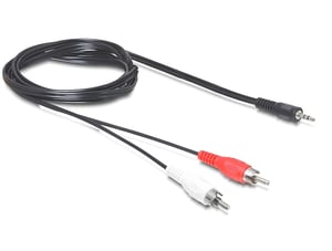 DeLOCK 84277 kabel audio 10 m 3.5mm 2 x RCA Czarny