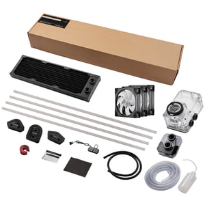 Phanteks EZ-Fit 360 D30-Kit Procesor Zestaw do chłodzenia płynami 12 cm Czarny, Przezroczysty 10 szt.