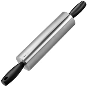 GEFU 14631 Rolling Pin, Plastic, Stainless Steel, Smooth Surface, 70 mm